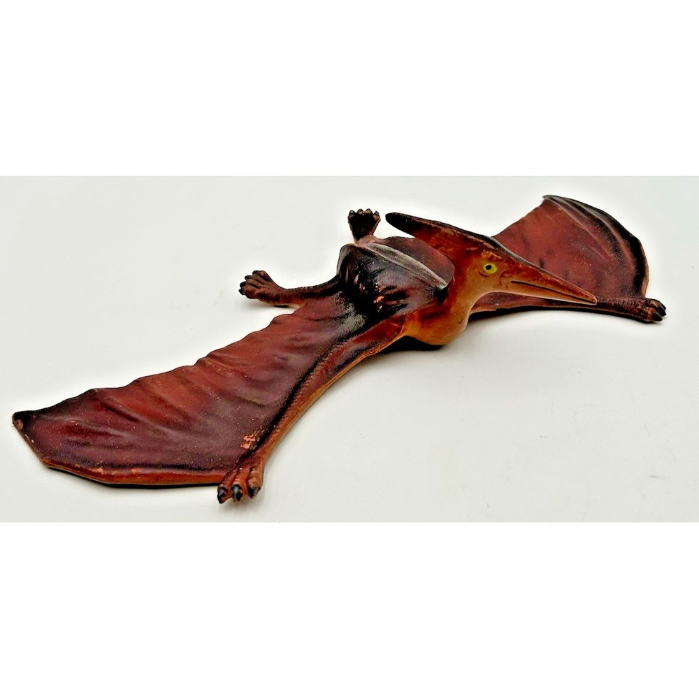Vintage Imperial Pterodactyl Dinosaur 1980's Figure 14" Rubber Toy